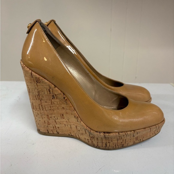 Stuart Weitzman Tan Platform Wedge -6.5 - Picture 3 of 5